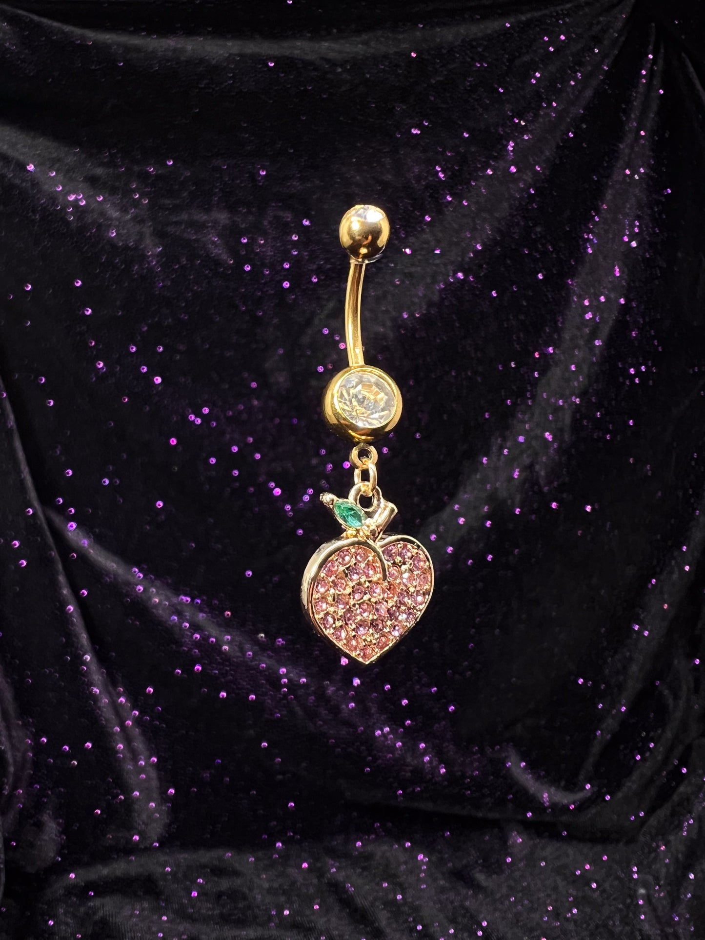 Perfect Peach Belly Ring