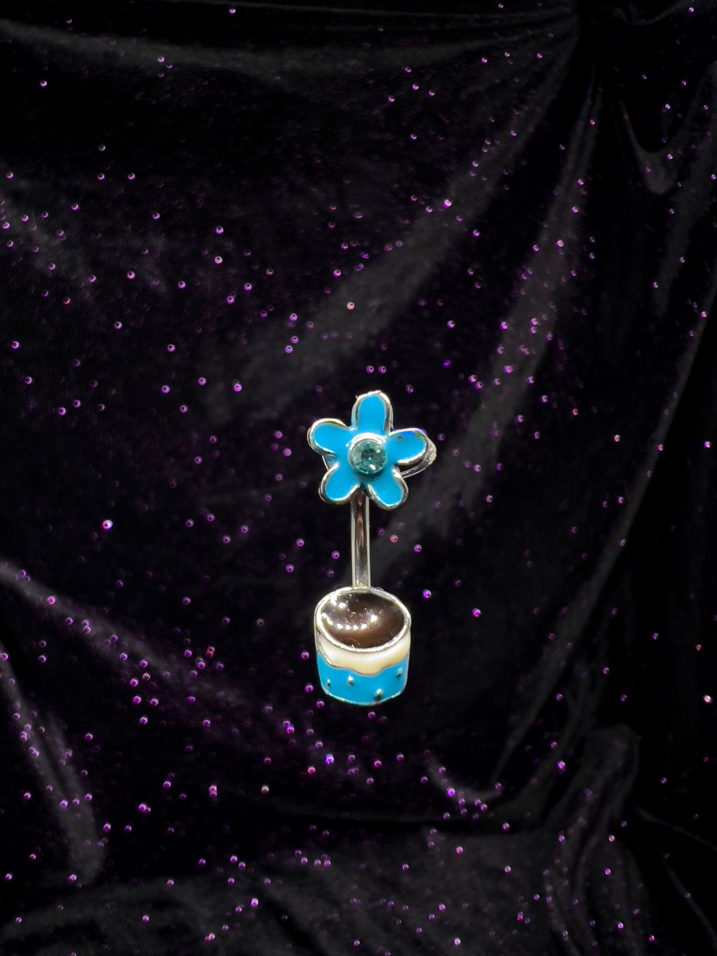 Flower Pot Belly Ring