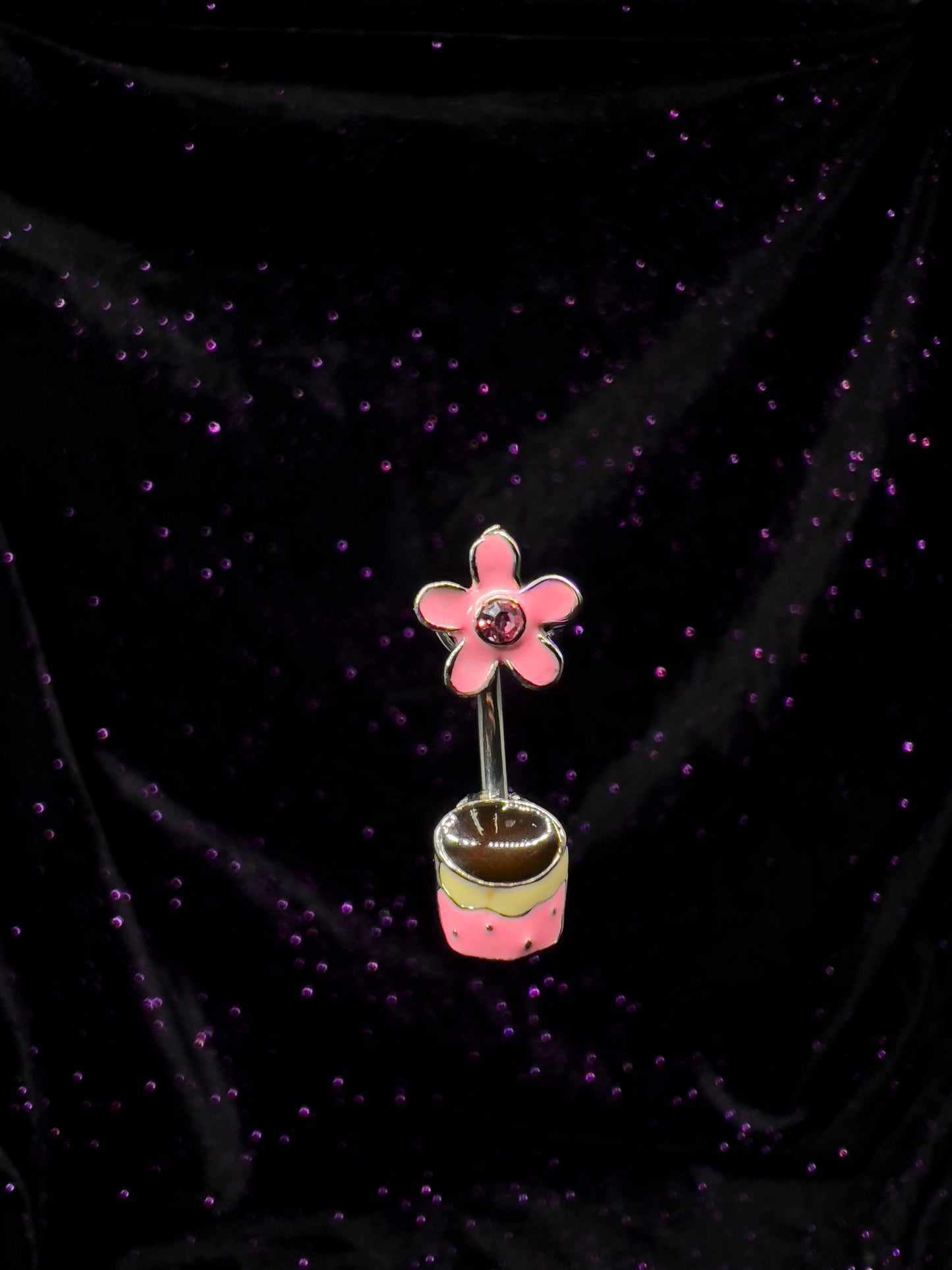 Flower Pot Belly Ring